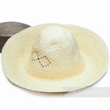 Petershams Millinery Supplies ivory paper capeline hat with a chunky weave and triple diamond air vent design.