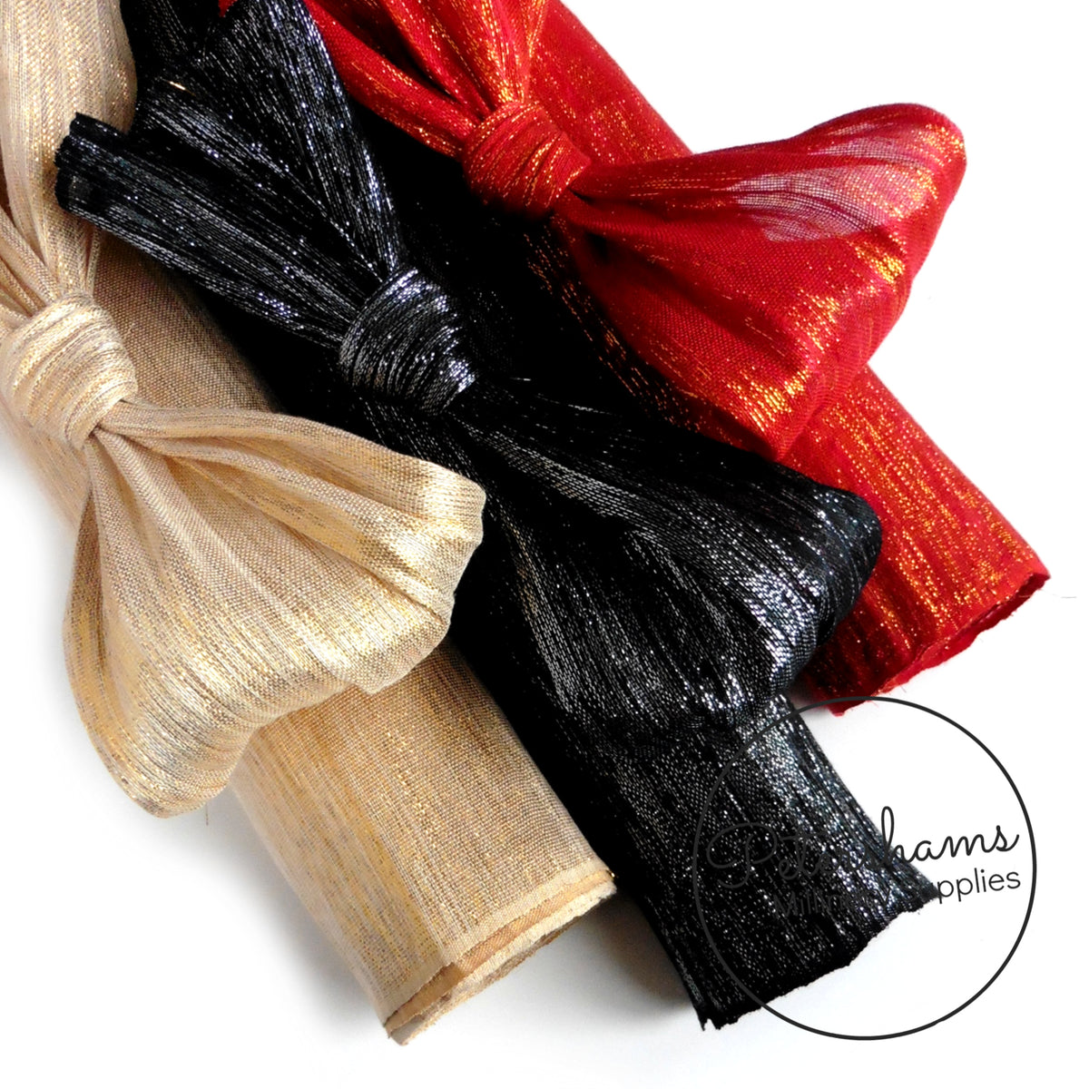 Lurex Threaded Polyester Abaca Fabric - 1/2m โ Petershams Millinery ...