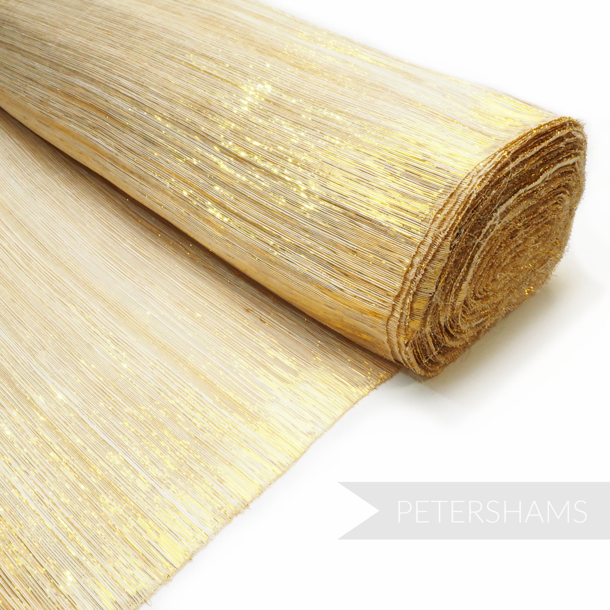 Lurex Threaded Silk Abaca Fabric - 1/2m โ Petershams Millinery Supplies