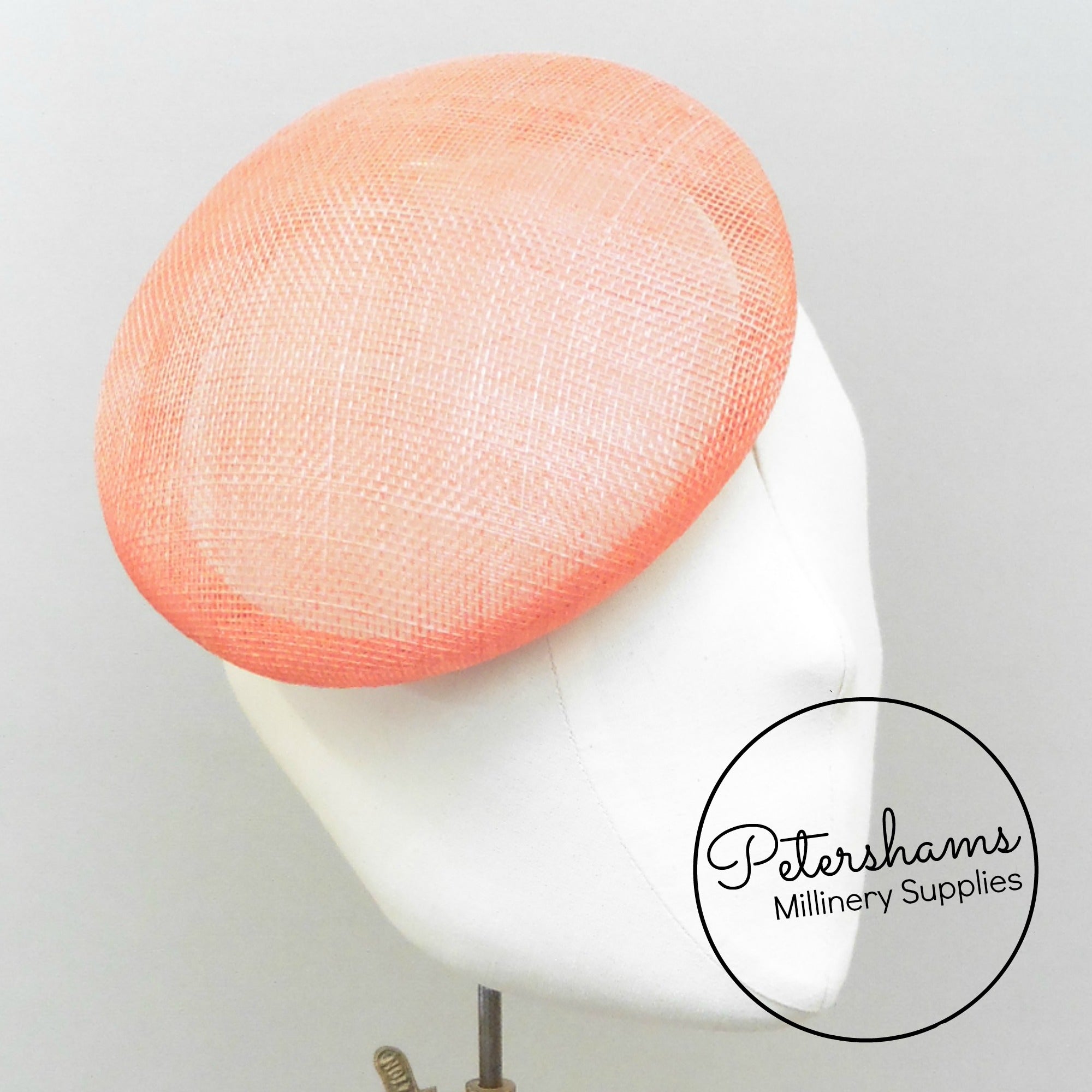 Sinamay 17cm Button Fascinator Base – Petershams Millinery Supplies