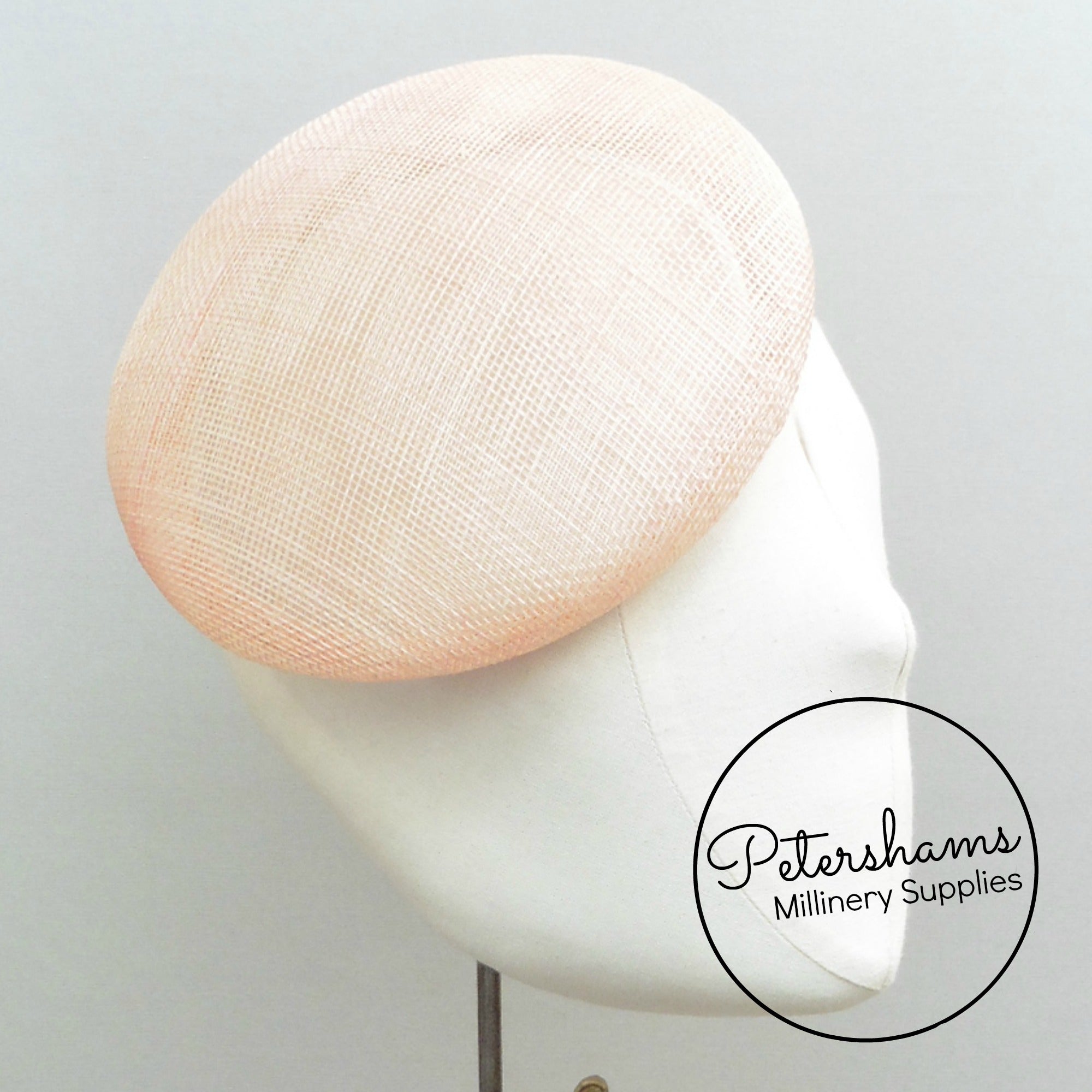 Sinamay 17cm Button Fascinator Base – Petershams Millinery Supplies