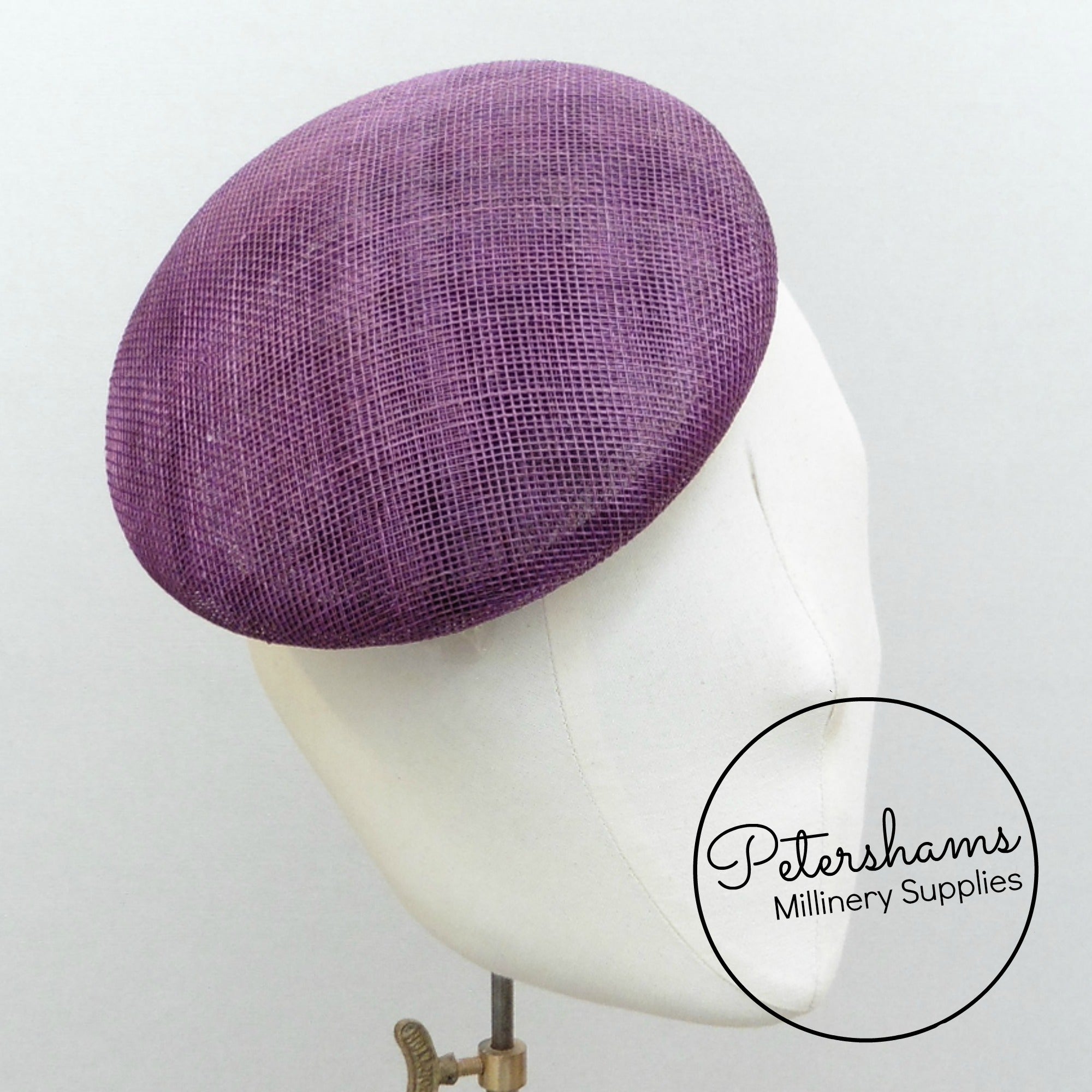 17cm Sinamay Button Fascinator Base – Petershams Millinery Supplies