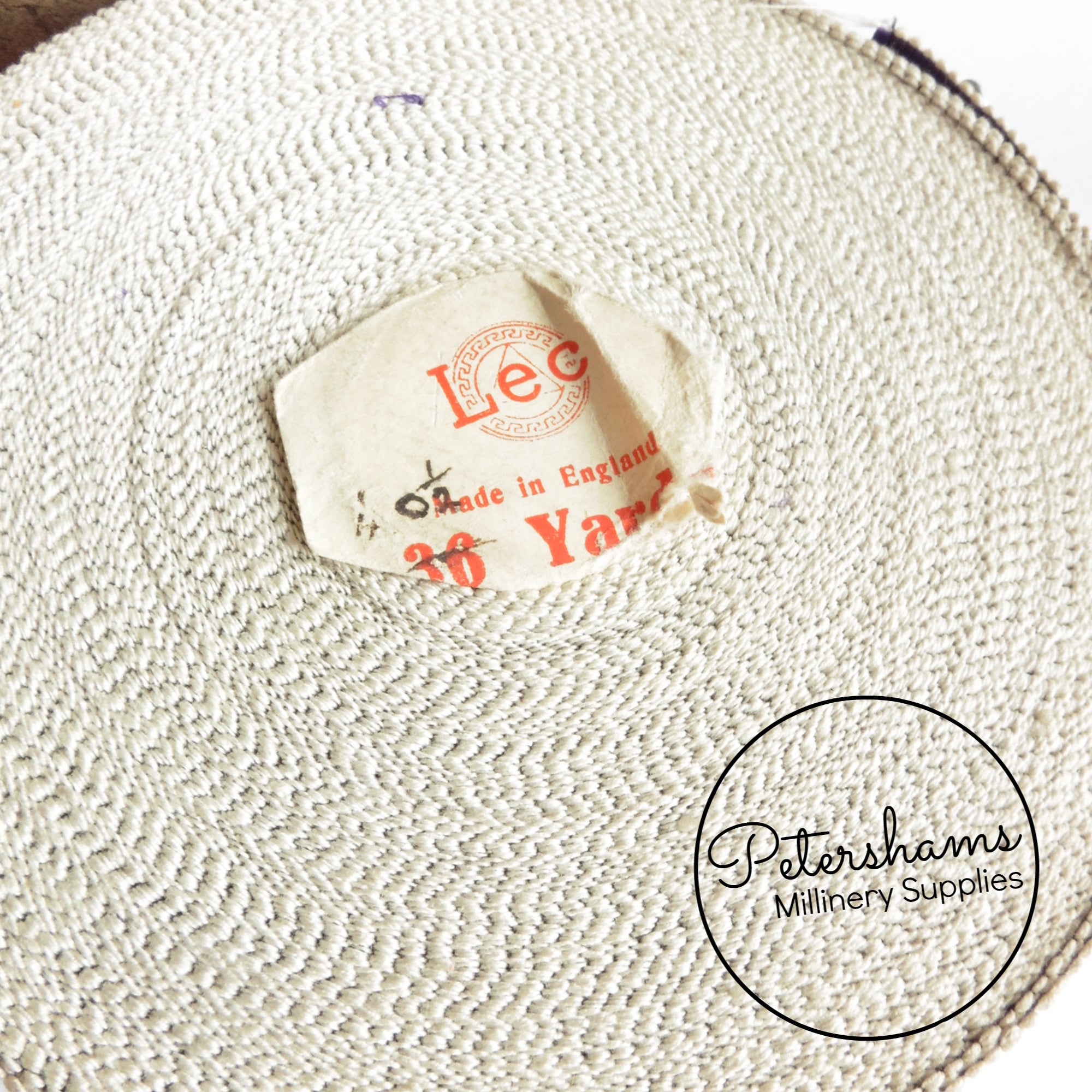 Vintage 28mm Wide Stripe Moire Petersham Ribbon - 1m