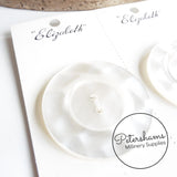 Giant Vintage 4cm Faux Mother of Pearl 'Elizabeth' Buttons - Set of 4