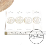 Giant Vintage 4cm Faux Mother of Pearl 'Elizabeth' Buttons - Set of 4