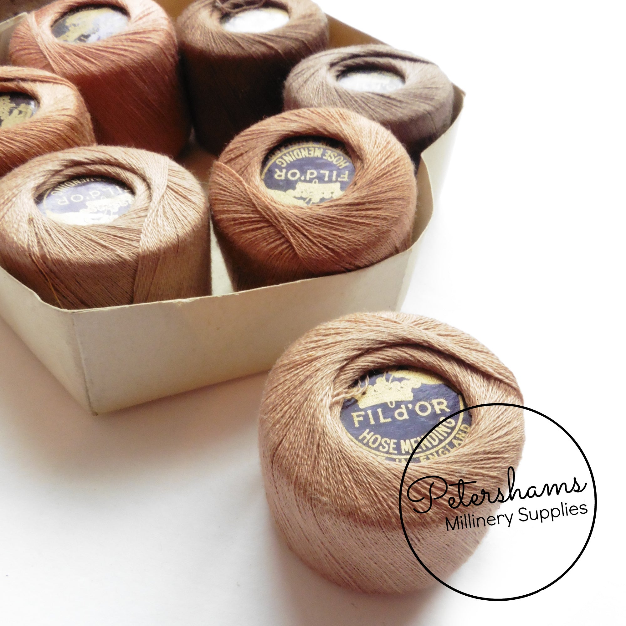 Vintage 1940s Fil d'Or Hose Mending Threads - Set of 7