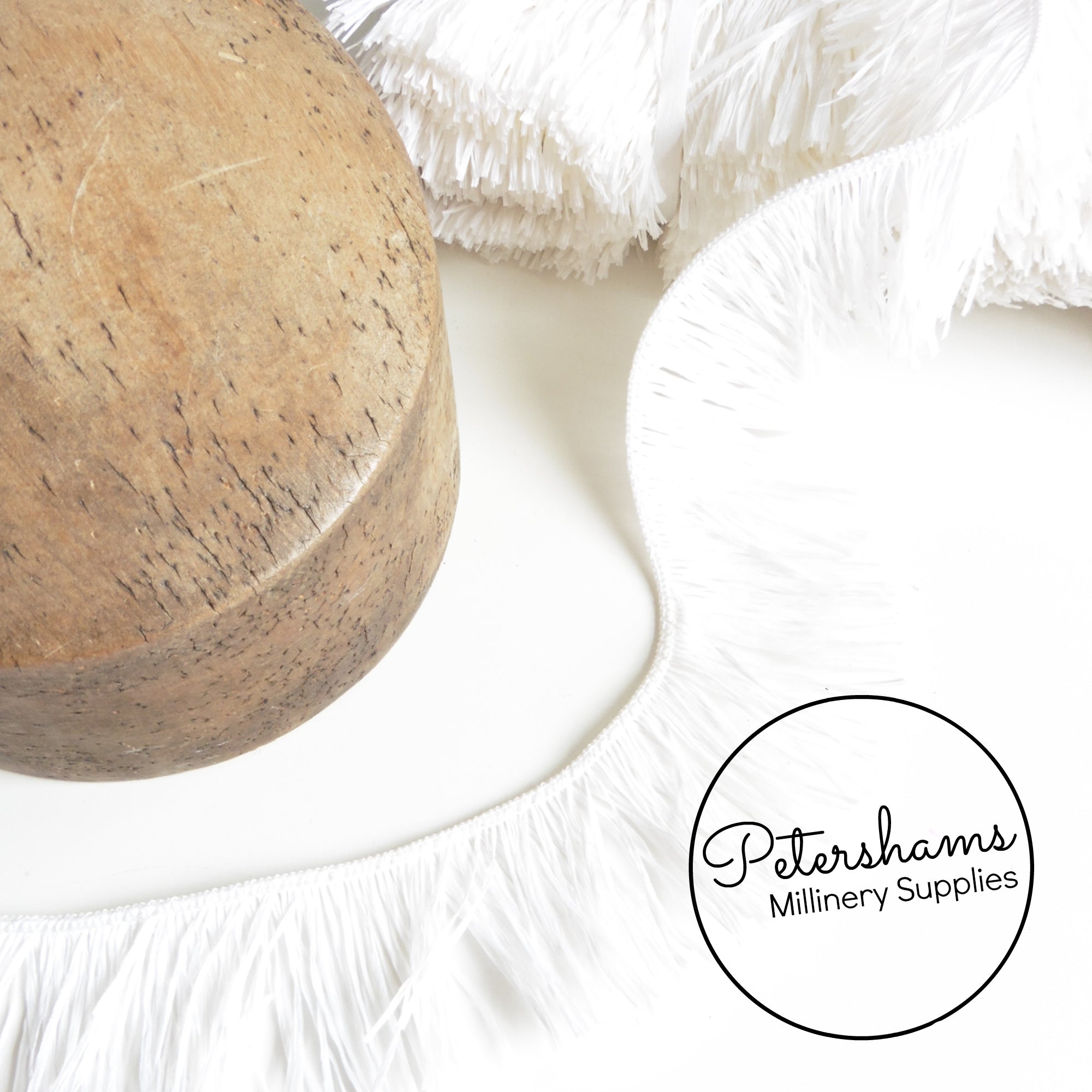Vintage Swiss 60's White Raffia Fringe - 1m – Petershams Millinery Supplies